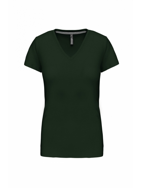 t-shirt-donna-manica-corta-scollo-a-v-forest green.jpg